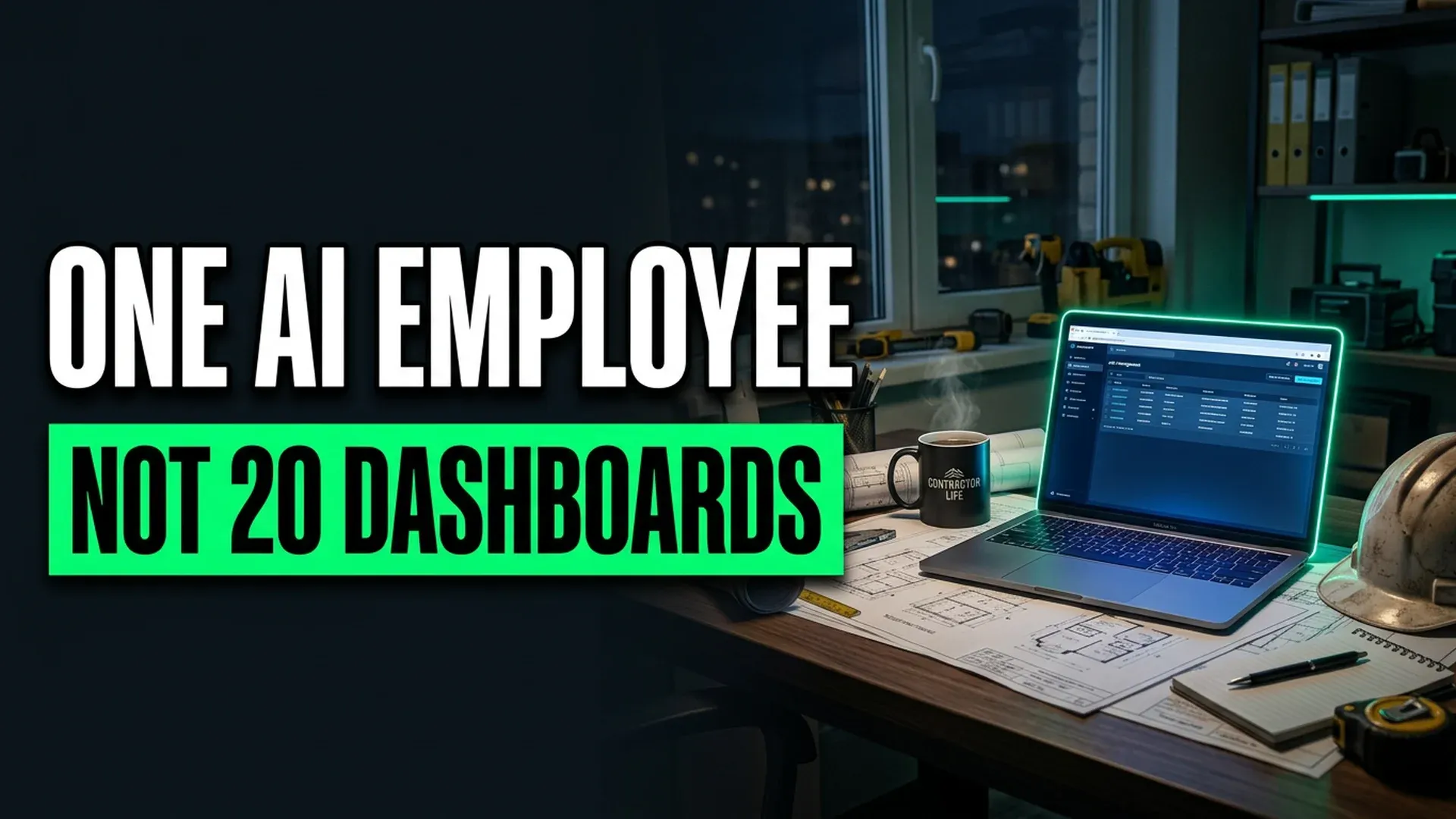 One AI employee for contractors instead of 20 dashboards