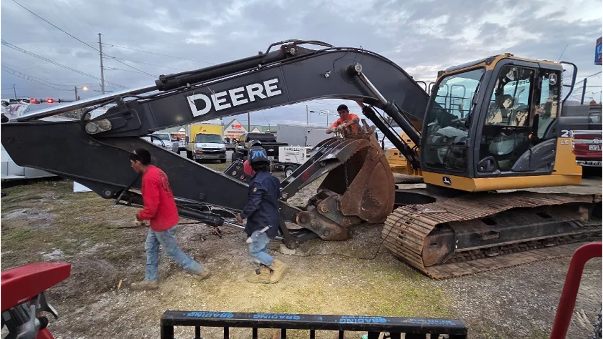 Level One Grading crew compacting a fill dirt construction pad in Pasco County Level One Grading crew compacting a fill dirt construction pad in Pasco County