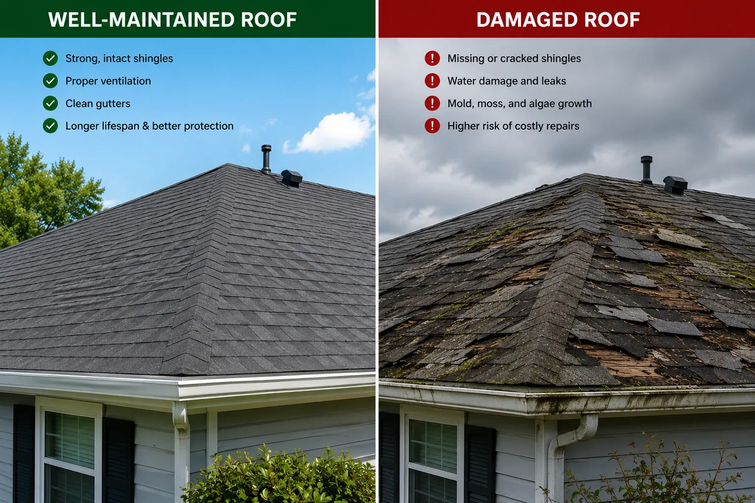 Roof maintenance vs Storm damage in Tampa Florida Roof maintenance vs Storm damage in Tampa Florida