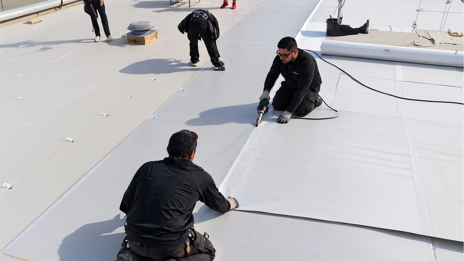 Commercial roof replacement process in Polk County