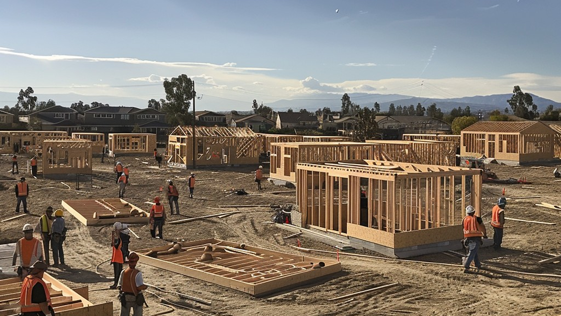 Construction workers on a job site in Florida requiring a licensed contractor Construction workers on a job site in Florida requiring a licensed contractor