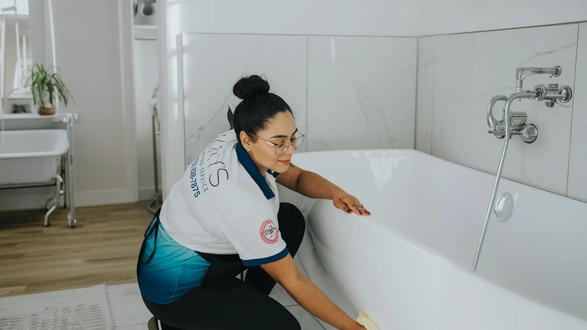 Professional house cleaning service cleaning a home in Wesley Chapel, FL