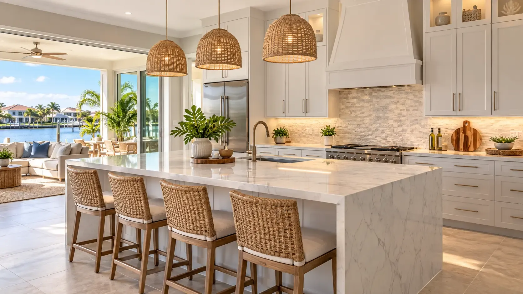 Kitchen design trends for modern Florida homes in Fort Myers project consultation illustration